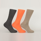 Оранжевые бамбуковые носки платья хлопка волокна с материалом Эластане анти- бактериальным