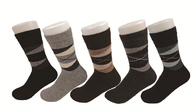 Шерсть/лайкра Браун Стрипес термальные носки зимы для размера взрослых выполненного на заказ