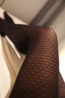Сексуальным гетры чулков колготков колена шнурка сделанные по образцу шелком проницаемые