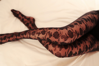 ODM формируя напечатанное черное носков проницаемых сексуальных девушек длинное