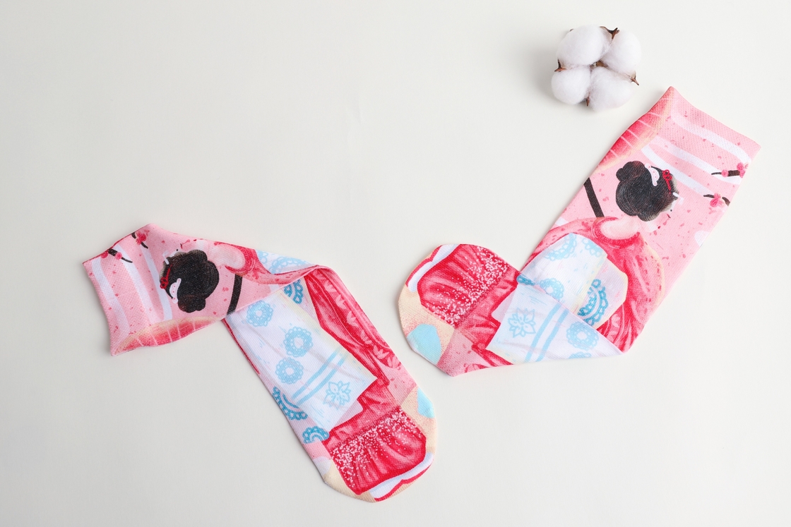 Высокие цвета взрослых младенца носков упругости напечатанные 3D множественные